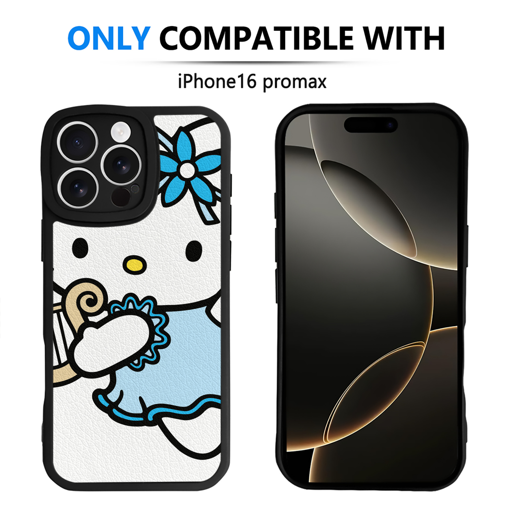 （画像用） Hello Kitty ハローキティ 【iPhone 16シリーズ対応】シリコンスマホケース（レザー調） 材質：シリコン